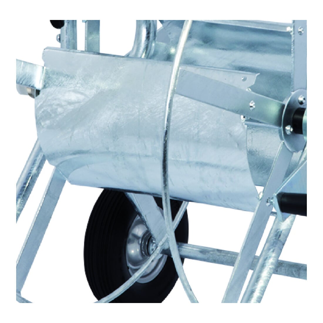ALBA-KRAPF Chariot de tuyau 3/4" Pro SL : 80m, galvanisé à chaud