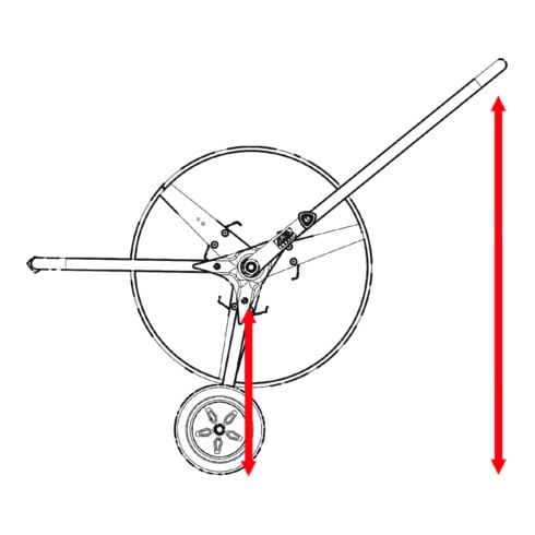 ALBA-KRAPF Schlauchwagen 3/4" Pro SL: 50m, feuerverzinkt