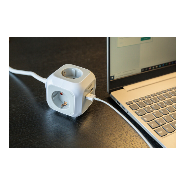 ALEA-Power USB-laderblok 4-voudig, 1,4 m H05VV-F 3G1.5