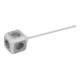 ALEA-stopcontactblok 4-voudig, 1,4 m H05VV-F 3G1,5-5