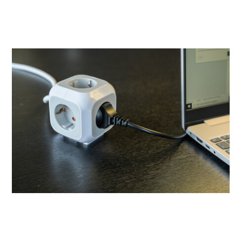 ALEA-stopcontactblok 4-voudig, 1,4 m H05VV-F 3G1,5