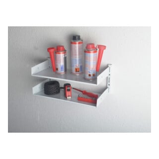 alfer aluminium Wandschiene MINI Set 145mm weiß