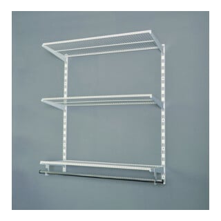 alfer aluminium Wandschiene WALK-IN CLOSET Set L 1000mm weiß
