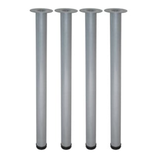 alfer Pied de meuble sous-meuble TOSKANA Ø 60 x 700 mm aluminium blanc poudré