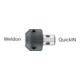 ALFRA Adaptateur KB Weldon Fixation Quick IN-1