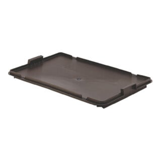 Alfred Häner Deckel L600xB400mm schwarz PP f.Drehstapelbehälter LA-KA-PE