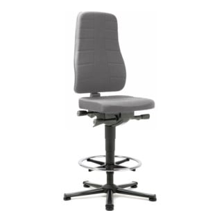 All-In-One Highline siège haut sur patins Bimos, rembourrages en tissu gris