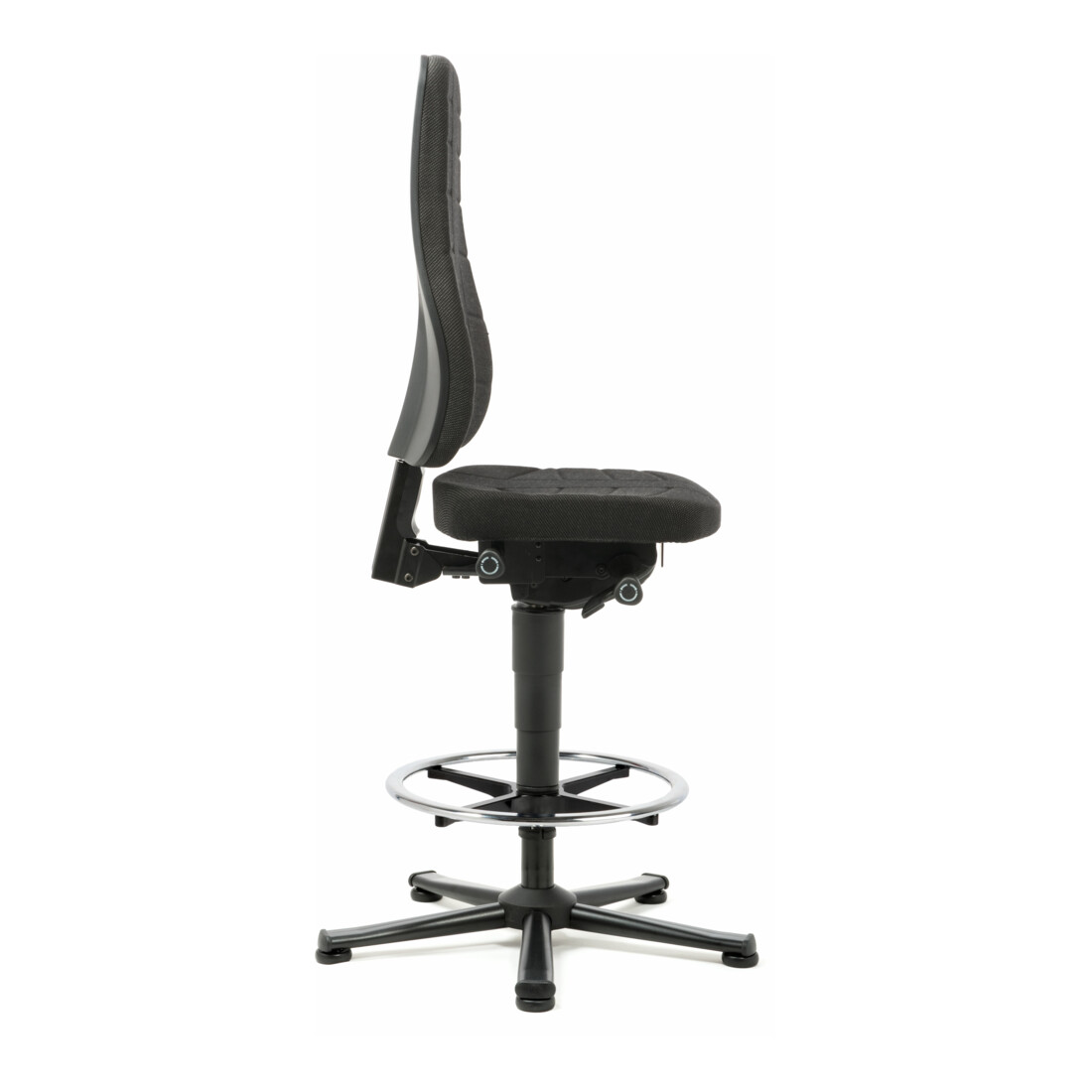 All-In-One Highline siège haut sur patins Bimos, rembourrages en tissu noir