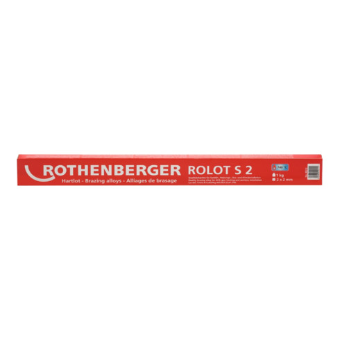 Alliage de brasage Rothenberger ROLOT S 5, selon ISO 17672, 2x2x500 mm, 1 kg