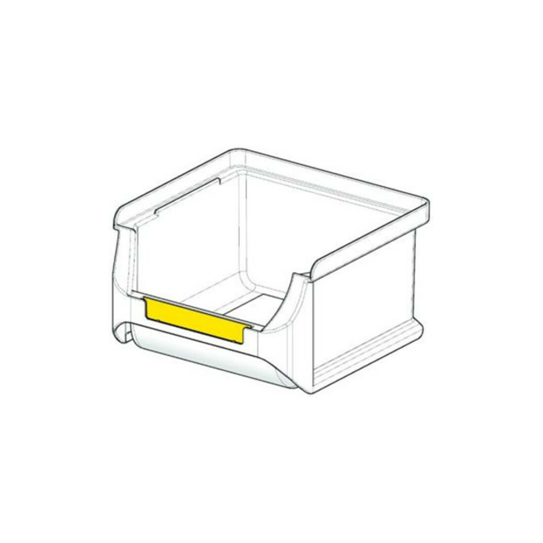 allit Bac de stockage visible Gr. 2L L102xP215xH75 mm vert