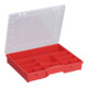 Allit Boîte de rangement Basic 37/12 rouge 370 x 295 x 60 mm