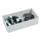 Allit Boîte d'encastrement Pro M et K gris 216 × 108 × 63 mm