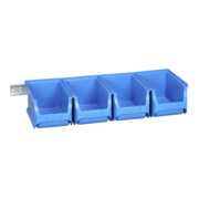 allit Ensemble de boîtes de rangement bleu 600x240x125 mm
