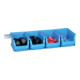 allit Ensemble de boîtes de rangement bleu 600x240x125 mm-3