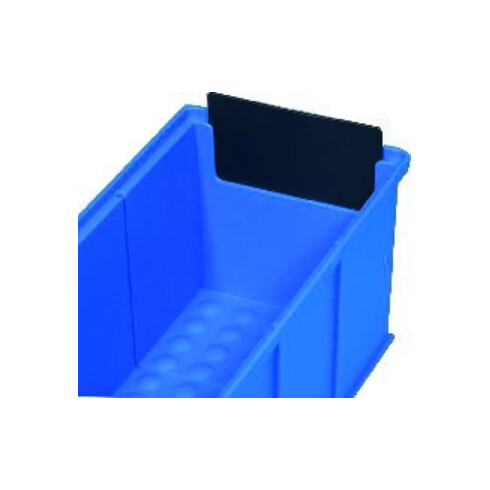 allit ProfiPlus Boîte d'étagère Stop sécurité anti-extraction noir 10 pcs PP