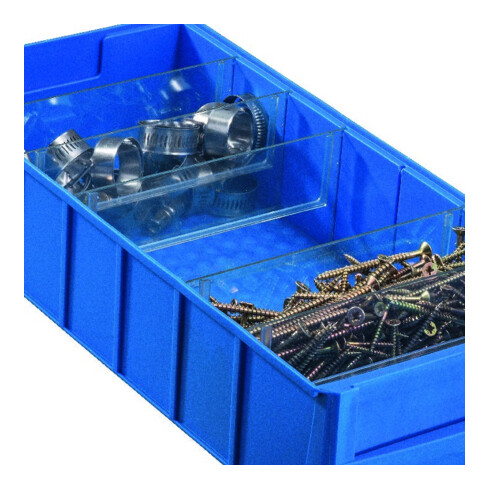 allit ProfiPlus Séparateur de boîte d'étagère B transparent 4 pcs