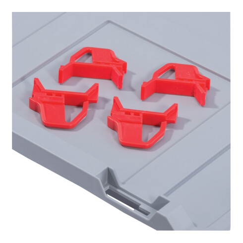 Allit Schiebeverschluss rot f.Stülpdeckel
