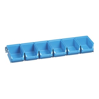 allit Sichtboxen-Set blau 613x165x75 mm
