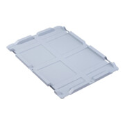 Allit Stülpdeckel PP L600xB400mm grau f.Transportstapelkasten