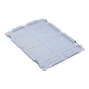 Allit Stülpdeckel PP L600xB400mm grau f.Transportstapelkasten
