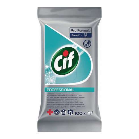 Allzweck-Reinigungstücher Prof.Einwegprodukt 100 Tücher/Pack weiß 100 Tü.CIF