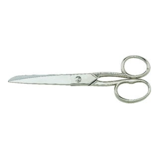 Allzweckschere 180mm vernickelt, 1 rundes und 1 langes Griffauge KIESEL