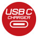 Alu-Office-Line stekkerdoos met USB Power Delivery USB-laadfunctie 4-voudig 1,8 m H05VV-F 3G1.5-5