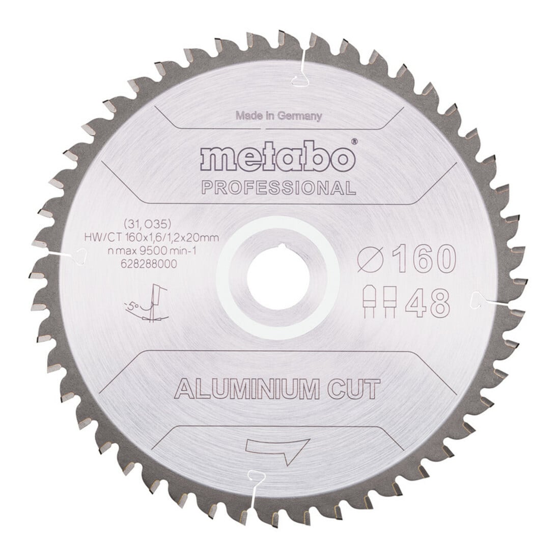 AluminiumCutProf 160x20 48FZ/TZ 5°neg