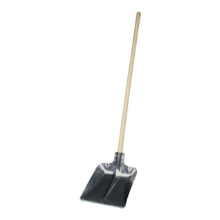 Aluschaufel Gr. 9 mit Kante u. Qualitätsstiel