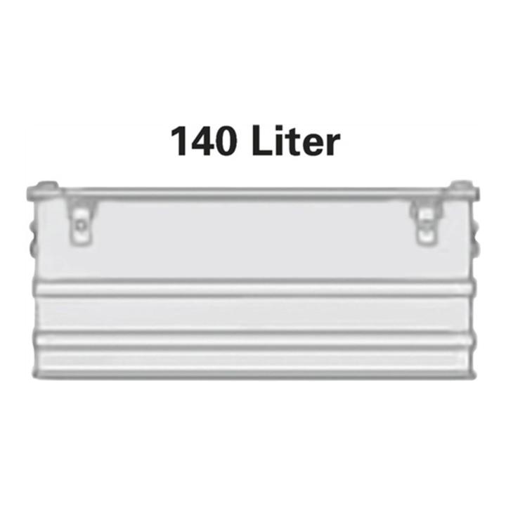 Alutec Aluminiumbox 140l 902x495x379mm m.Gummidichtung 8,0kg m.Stapelecken