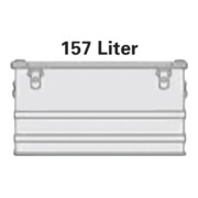 Alutec Aluminiumbox 157l 782X585X412mm m.Gummidichtung 8,2kg m.Stapelecken-4
