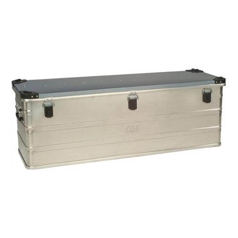 Alutec Aluminiumbox 163l 1182X385X412mm m.Gummidichtung 9,5kg m.Stapelecken