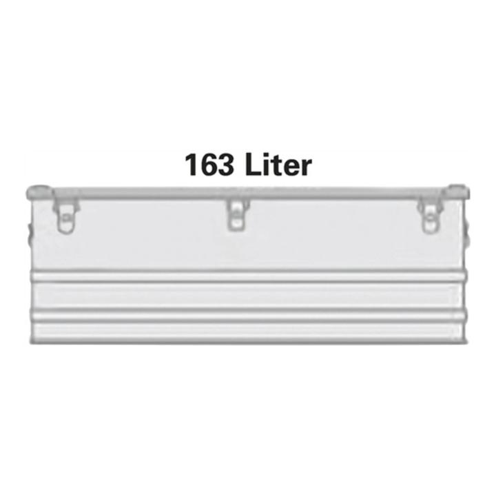 Alutec Aluminiumbox 163l 1182X385X412mm m.Gummidichtung 9,5kg m.Stapelecken