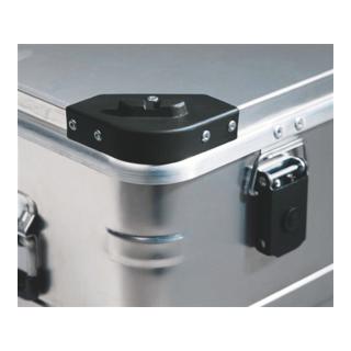 Alutec Aluminiumbox 240l 782x585x622mm m.Gummidichtung 10,0kg m.Stapelecken