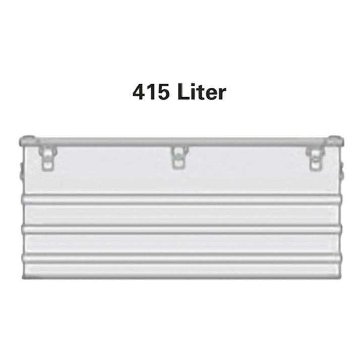 Alutec Aluminiumbox 415l 1192x790x517mm m.Gummidichtung 16,0kg m.Stapelecken