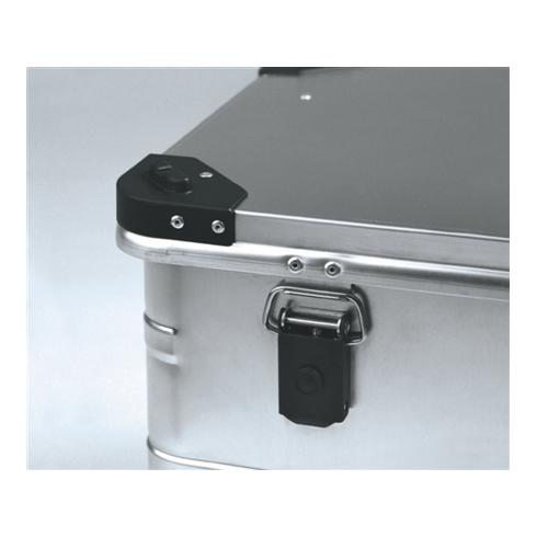 Alutec Aluminiumbox 91l 782x385x379mm m.Gummidichtung 6,1kg m.Stapelecken