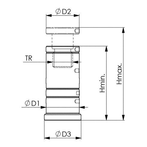AMF Alu-Schraubbock Nr.6406 75 bis 125mm m.Späneschutz