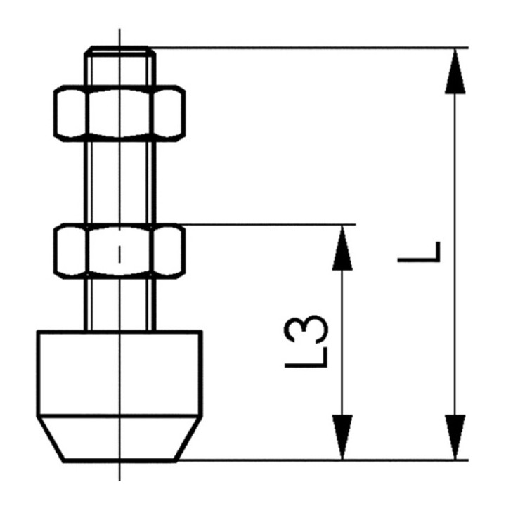 AMF Andrückschraube Nr.6885 1/M5x30