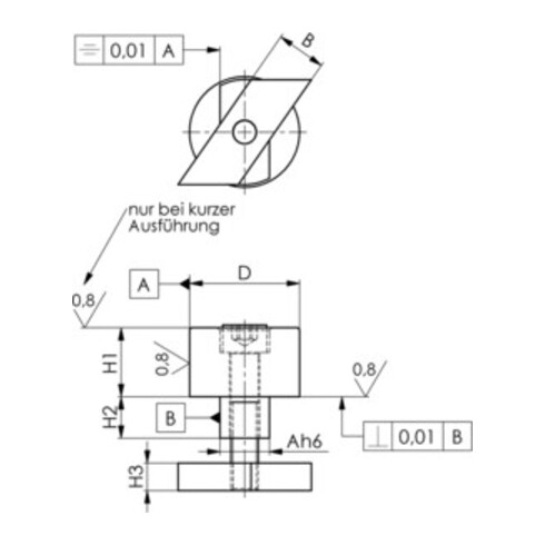 AMF Anschlagstück Nr.6328 12x25 lang