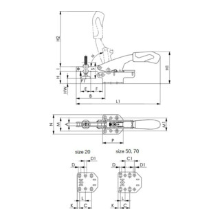 AMF Befestigungssatz 7600BF-43 M16x18