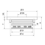 AMF Boîtier de serrure 141UNIG-40 PZ, E72, VK8, D40, 1 tour-3
