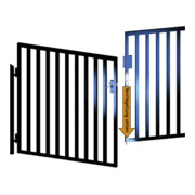 AMF Boîtier de serrure 147A-30+40 pour fixation par cheville