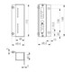 AMF Boîtier de serrure 147A-30+40 pour fixation par cheville-5