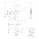 AMF Boîtier de serrure pour portail coulissant 140S DIN L/R dimension A 60 dimension B 94 dimension C 173mm-2