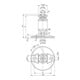 AMF Boîtier de serrure pour portail coulissant 140S DIN L/R dimension A 60 dimension B 94 dimension C 173mm-4