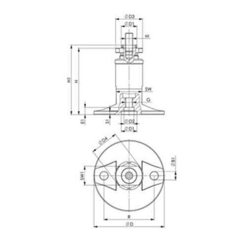 AMF Boîtier de serrure pour portail coulissant 140S DIN L/R dimension A 60 dimension B 94 dimension C 173mm