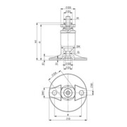 AMF Boîtier de serrure pour portail coulissant 140S DIN L/R dimension A 60 dimension B 94 dimension C 173mm-4