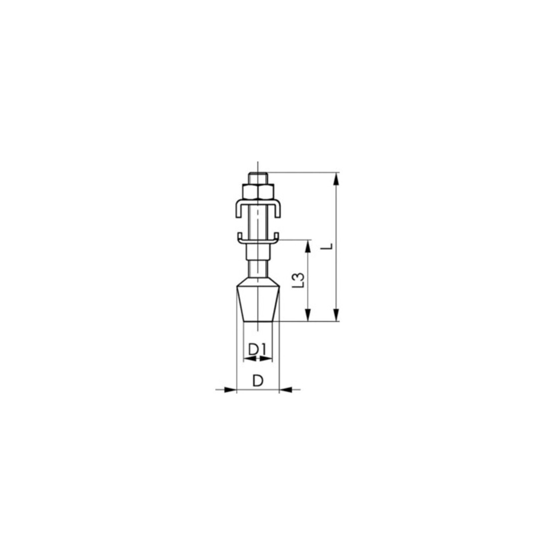 Griffe de serrage AMF n° 6321