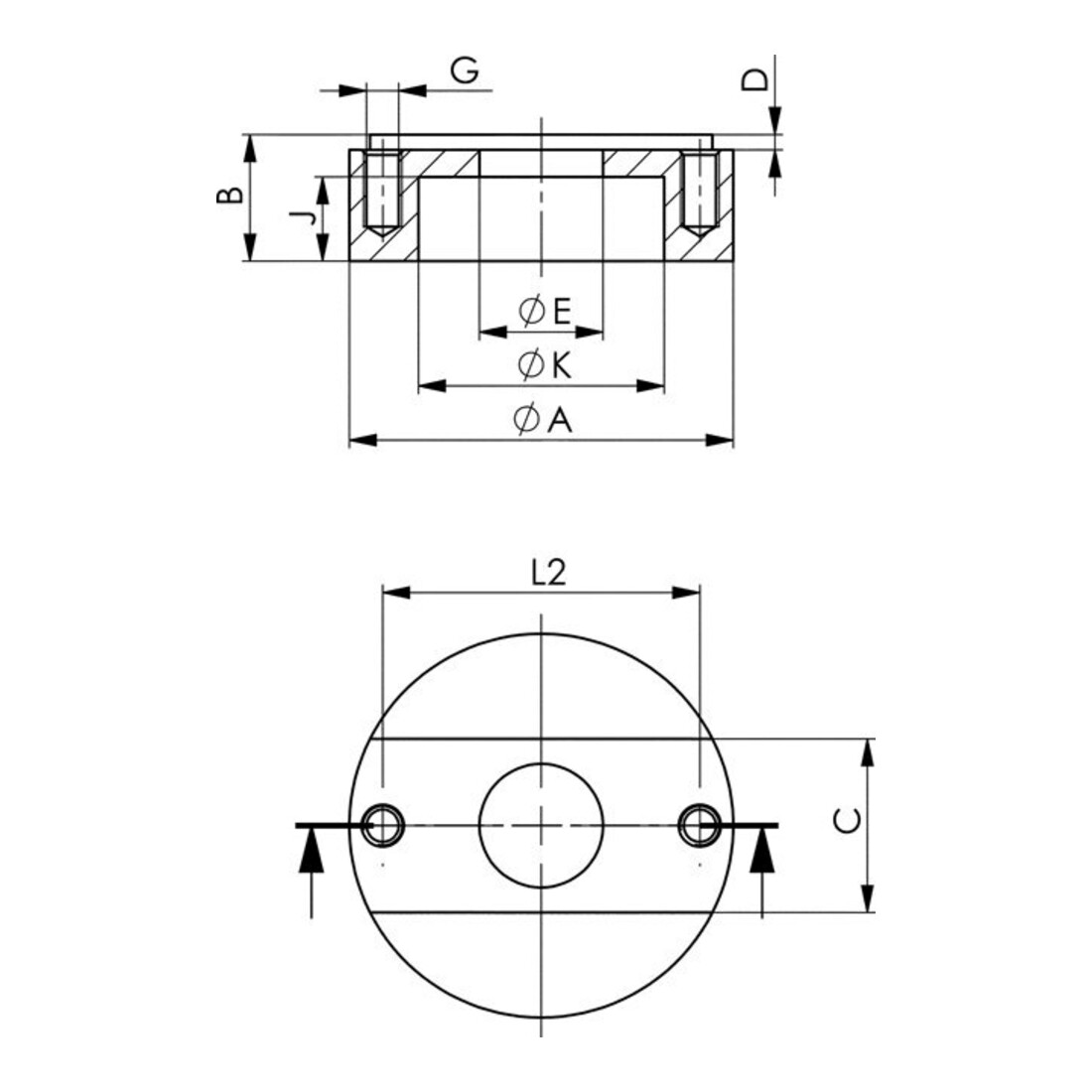 AMF Bride de serrage réglable coudée 12 mm
