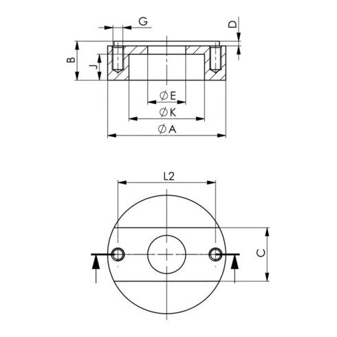 AMF Bride de serrage réglable coudée 18 mm